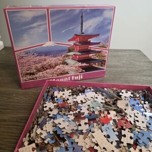 Mount Fuji with Pagoda Scene - 1000 Piece Jigsaw Puzzle